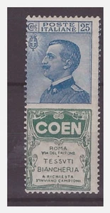 REGNO 1924 - PUBBLICITARI COEN    25 CENTESIMI      NUOVO **  MNH - Picture 1 of 1