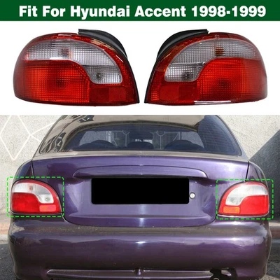 Conjunto de luz trasera izquierda y derecha para Hyundai Accent 1998-1999 Foto 1 de 4