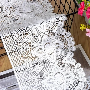1 Yard Vintage Crochet Cotton White Lace Trim with Scalloped Edge DIY - Picture 1 of 11