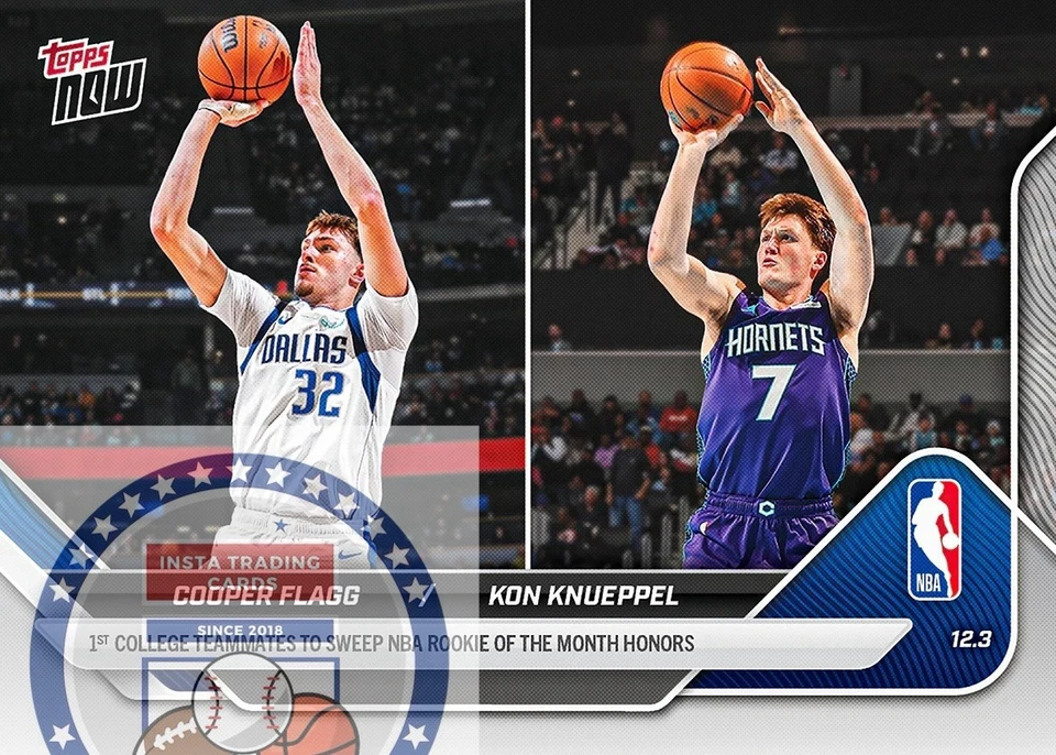 *PREVENTA** Cooper Flagg / Kon Knueppel - 2025-26 NBA Topps NOW® - Tarjeta 73 Foto 1 de 1