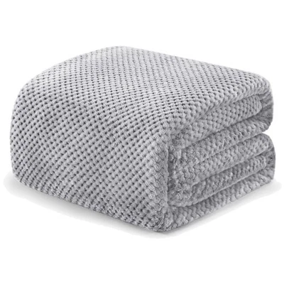 Kuscheldecke, Sofadecke, Waffelmuster, Mikrofaser, Leicht, Warm, 220x240 cm - Bild 1 von 4