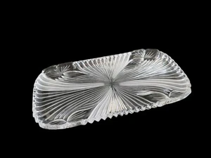 Placa de pastel de vidrio Walther vintage placa de pastel larga - 33 cm - Op Art - Imagen 1 de 2