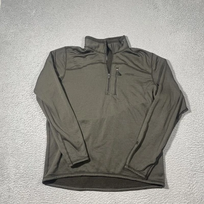 Patagonia Pullover Mens Sz XL Brown Regulator R1 Grid Fleece Quarter 1/4 Zip - Image 1 of 4