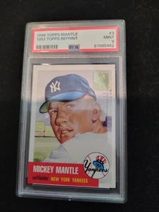 1996 Topps - Mickey Mantle Commemorative 1953 Reprints #3 Topps PSA Mint 9 - Picture 1 of 2