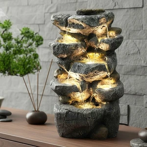 Springbrunnen BK802 Zimmerbrunnen Gartenbrunnen In und Outdoor mit Beleuchtung - Bild 1 von 13