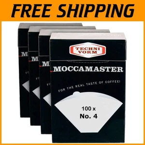 Authentic No. 4 White Paper Filters | 4 Boxes x 100 - Picture 1 of 2