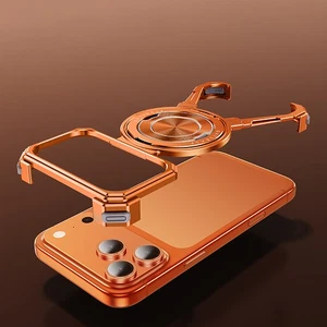 Robuste iPhone Hülle mit Metallrahmen & integrierten Magneten für 15-17 Pro Max - Bild 1 von 10