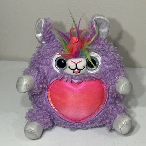 Zuru Rainbowcorn Unicorn Plush Purple Lama Pink Wings Stuffed Animal Toy 10" - Picture 1 of 7