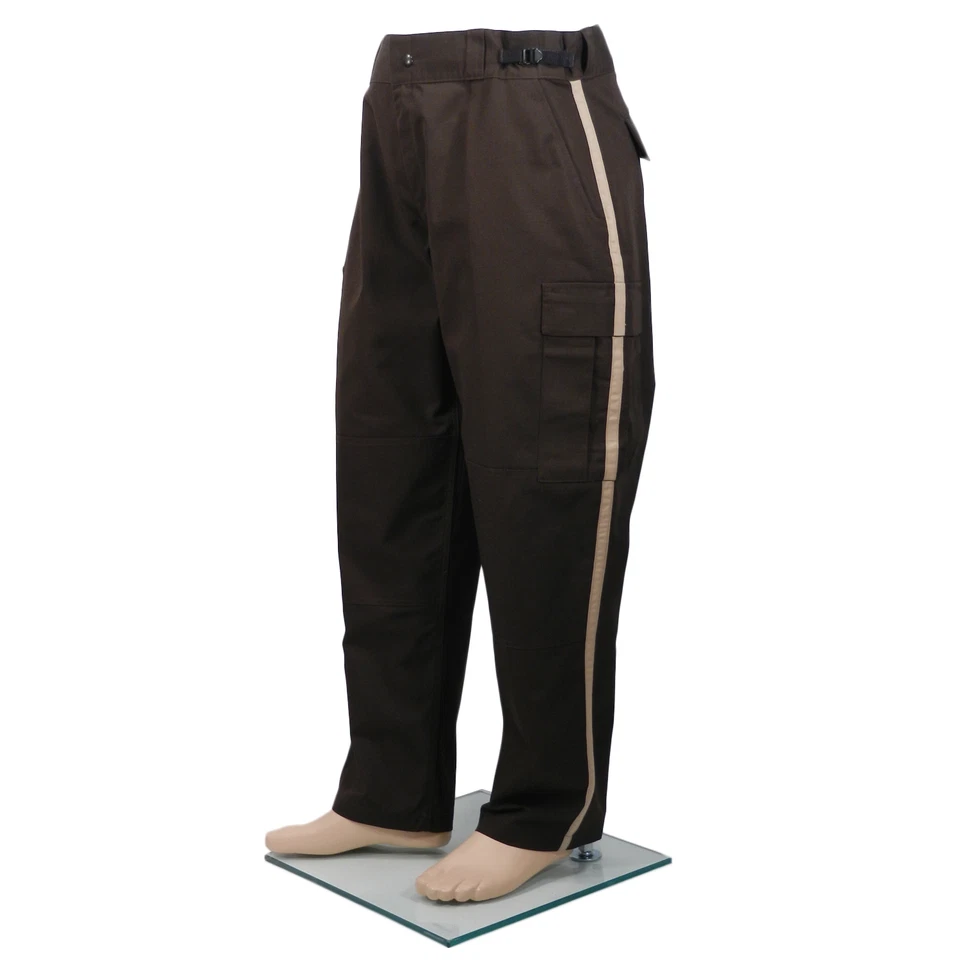 CALÇA XERIFE/POLÍCIA REAL, MARROM COM LISTRA BRONZEADA TAMANHO 50L, NOVA, US$ 135 NO VAREJO!! - Imagem 1 de 1