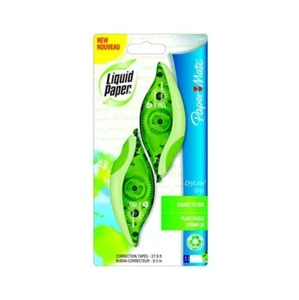 Cinta correctora Paper Mate papel líquido línea seca blanca 2/paquete escuela oficina hogar - Imagen 1 de 1