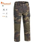 PINEWOOD® Lappland Camou Kids Hose. Winddicht und Robust. Kinderhose 