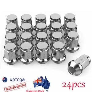 24x M12x1.5 Chrome Wheel Nuts For Ford Ranger Mitsubishi Triton Mazda Bravo Bt50 - Picture 1 of 18