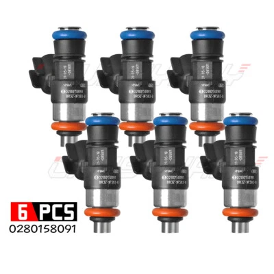 6 peças injetores de combustível serve para Ford Police Interceptor Sedan 3.5L/3.7L 2013-2017 - Imagem 1 de 4