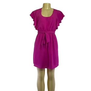 NWT Banana Republic Casual Polyester zero Size Color Hot Pink Women's Dress - Picture 1 of 8