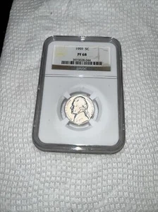 1959 Jefferson Nickel PF68 NGC Certified - Picture 1 of 4