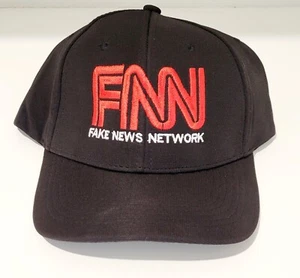 NOTICIAS FALSAS Sombrero Fake News Network Gorra Bordada - FNN Sombrero Negro y Rojo - Imagen 1 de 10