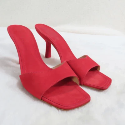Sandalias de tacón Posseni de cuero rojo SCHUTZ Club talla 8,5 Foto 1 de 4