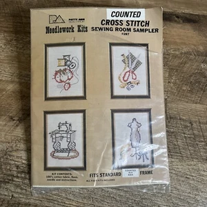 Cross Stitch 4 Kit Counted Patty Ann Creations Sewing Room Sampler 287 Standard - Picture 1 of 5