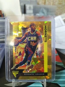 Devonte' Graham 2020-21 Panini Flux #22 Gold Prizm Charlotte Hornets /10 - Picture 1 of 2