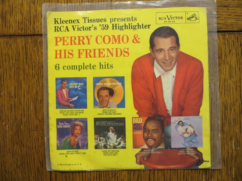 Perry Como & His Friends - 1959 - RCA Victor SP-45-55 7" 6-Song EP VG/VG+ - Image 1 of 4