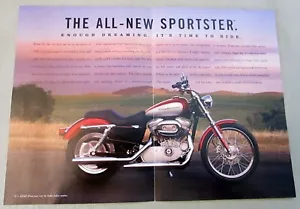 Harley-Davidson Sportster XL-1200 R 2004 folleto a color desplegable para motocicleta - Imagen 1 de 3