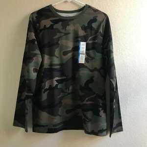 Wonder Nation Boys Camo Fade Resistant Long Sleeve Kid Tough Tee Size XXL (18)  - Picture 1 of 12