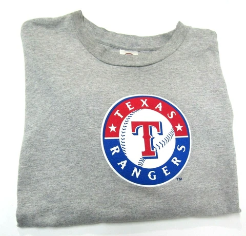 Texas Rangers Baseball Mens Gray XL T-Shirt Tee Short Sleeves Chase Cover