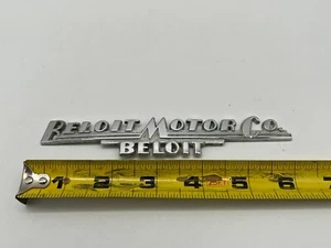 Vintage Metal Dealer Dealership Car Emblem / Badge - Beloit Motor Co. Kansas KS - Picture 1 of 5
