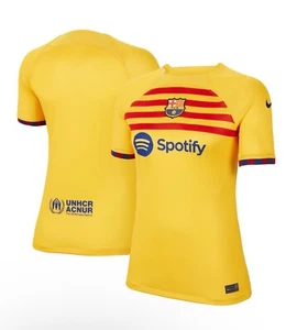 Camiseta Nike Barcelona Football Club Mujer Stadium Fourth Dri-Fit Amarilla Talla M - Imagen 1 de 8
