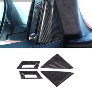 4PCS Real Carbon Fiber Interior Cover Trim For Maserati Ghibli 2014-2022 - Picture 1 of 6