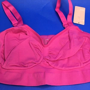 Feelingirl Sports Bra  XL Pink Smooth Seamless Comfort Wireless Women - Picture 1 of 7