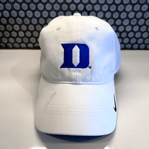 Nike Cappello Berretto Strap Back Blu Bianco Swoosh D Logo Golf Casual Regolabile Uomo - Foto 1 di 10