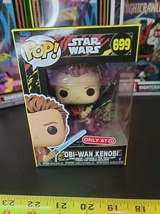 Funko POP Star Wars Phantom Menace Retro Obi-Wan Kenobi Exclusive Figur #699 - Bild 1 von 6