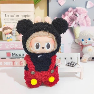 POP MART LABUBU The Monsters Plush Doll New Cute Mini Mickey Suit Gift No Toy - Picture 1 of 6