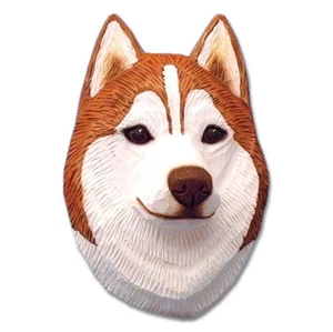 Figura Placa Cabeza Husky Rojo/Blanco - Imagen 1 de 1