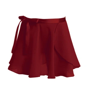 Kids Girls Ballet Skirts Elastic Waist Chiffon Wrap Skirt Ballerina Pull on Tutu - Picture 1 of 67