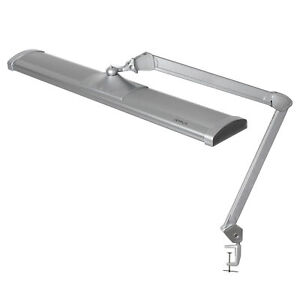 Semplix LED Arbeits-Tischlampe silber 684 LED/dimmbar/Tischklemme LED Lampe