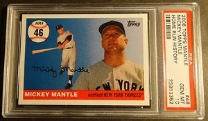 Topps Mantle Mickey Mantle 2006 historia de jonrones #46 PSA 10 POP 2 - Imagen 1 de 1