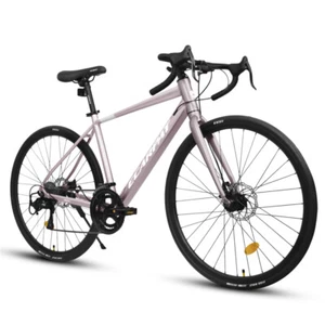 700C Road Bike 16-Speed Aluminum Frame Racing Bicycle Disc Brakes Light Weight - Picture 1 of 9