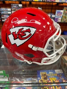 Casco Kansas City Chiefs Patrick Mahomes Auto Full Size Certificato Beckett - Foto 1 di 4