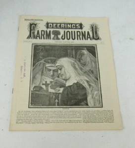 1886 Deering's Farm Journal Farm Machinery Newspaper Catalog - Picture 1 of 5