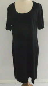 Country Road black pencil sheath dress RN 74306 S 12 Short sleeve lined bodice. - Picture 1 of 8