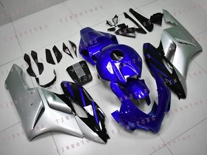For 04-05 CBR1000RR Blue Silver ABS Injection Mold Bodywork Fairing Kit Panels - Picture 1 of 9