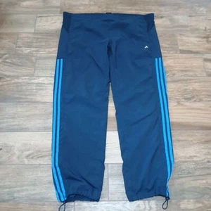 Adidas Track Pants Mens Large Blue Mesh Lined Windbreaker Soccer Futbol Y2K - Picture 1 of 10