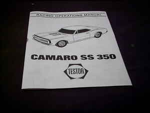 Camaro SS 350 Racing Operation manual