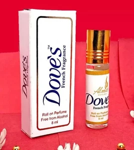 RSINC ALMAS PERFUME WITH DOVE S 8ML FRENCH FRAGRANCE Non Alcohol - Picture 1 of 9
