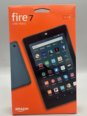 Amazon Fire 7 Tablet (9th Gen) 16GB Wi-Fi 7in - Twilight Blue - Sealed - Image 1 of 4