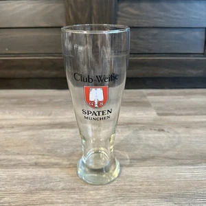 9" Glass Club Weisse Wheat Beer Spaten Brewer Munich 0.5L Germany - Picture 1 of 7