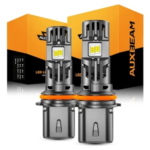 AUXBEAM Canbus 9007 HB5 LED Headlight High Low Beam 36000LM White Super Bright - Picture 1 of 12