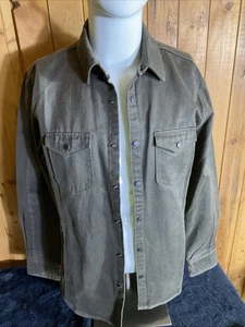 Jeremiah American Legacy Men's Brown Faux Suede Shirt Jacket Medium - Picture 1 of 10